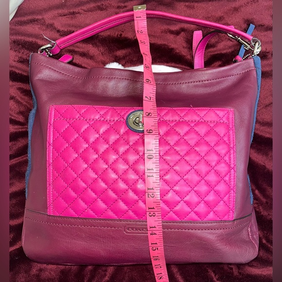 Coach Park Quilted and Suede Sides Shoulder Bag - Picture 7 of 15